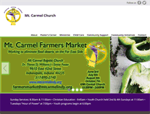 Tablet Screenshot of mtcarmelindy.org